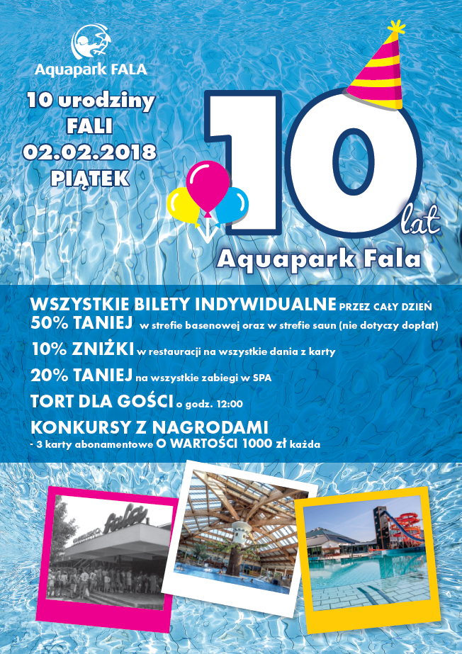 10. urodziny Aqua Parku FALA 