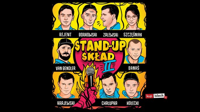 Grafika promująca wydarzenie: Stand-up Skład II w Teatrze DOM na Piotrkowskiej - fot. mat. Teatr DOM