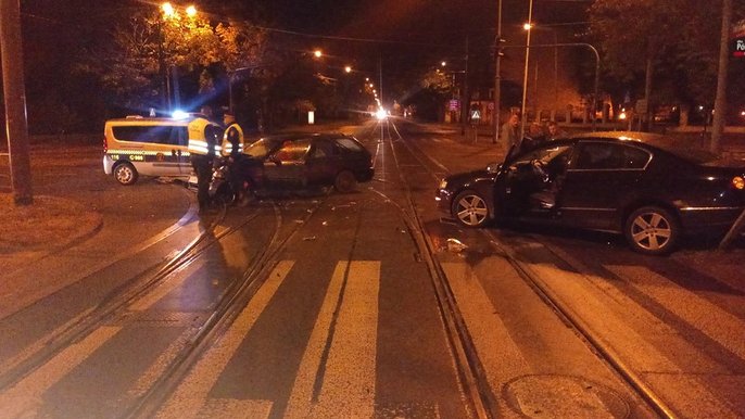 Strażnicy zabezpieczyli kolizję i udzielili pomocy przedmedycznej 