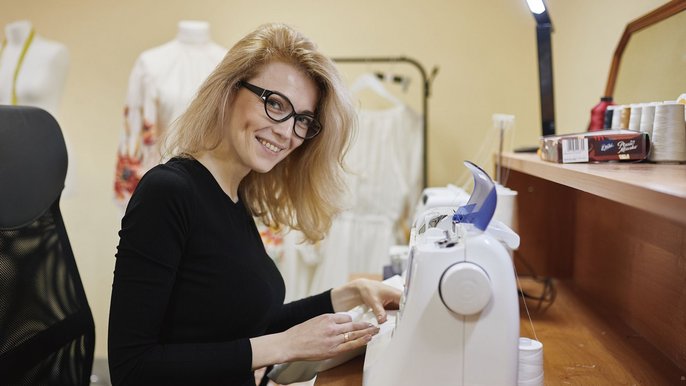 Olga Solovey, projektantka z Ukrainy - fot. Radosław Jóźwiak