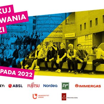 Plakat reklamowy: zasmakuj studiowania w Łodzi, 25-27 listopada 2022