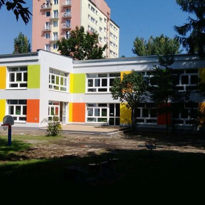 Przedszkole Miejskie nr 53 przy ul. Kasprzaka 57 w Łodzi po termomodernizacji 