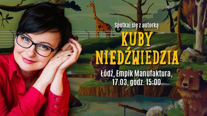 Grafika promująca wydarzenie: Renata Kijowska - spotkanie autorskie w Empiku w Manufakturze - mat. pras. Salon Empik Łódź Manufaktura