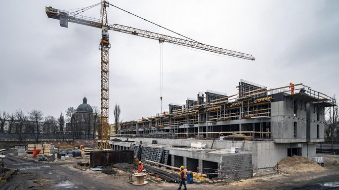 Neopolis powstająca przy ul. Kopcińskiego - fot. Stefan Brajter / UMŁ