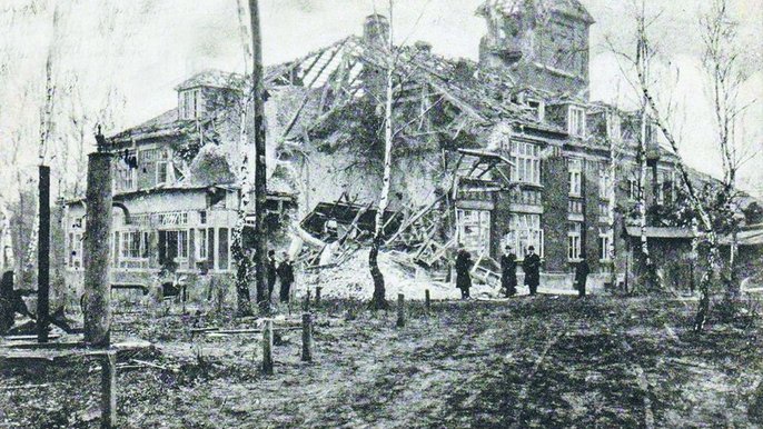 Budynek szpitala zburzony w czasie I wojny światowej - fot. FotoPolskaEU