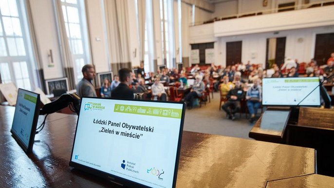 Pierwsze spotkanie w ramach Łódzkiego Ppanelu Obywatelskiego odbyło się na dużej sali obrad UMŁ, kolejne będą przeniesione do Internetu. - fot. Archiwum UMŁ