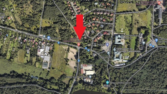 Nowe rondo - Okólna/Łagiewnicka - fot. Google Maps