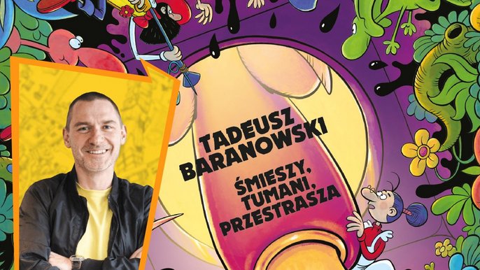  - Plakat wystawy i zdjęcie prowadzącego