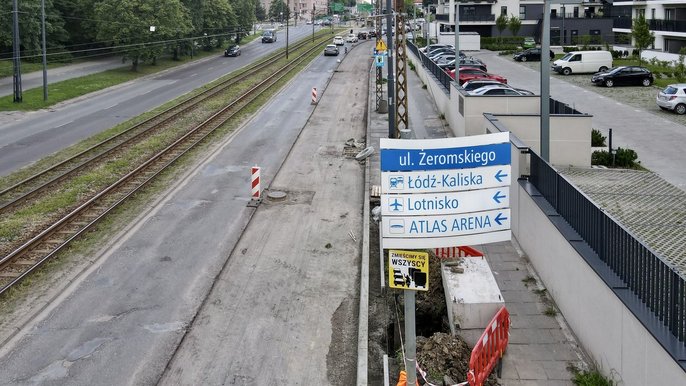 Remont Politechniki i Żeromskiego trwa - fot. Stefan Brajter