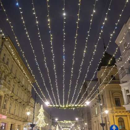 Świąteczna iluminacja na Piotrkowskiej , fot. ŁÓDŹ.PL