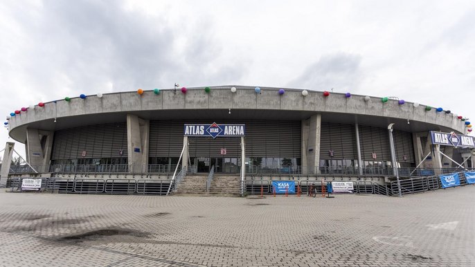 Atlas Arena przystrojona balonami z okazji swoich urodzin - fot. Stefan Brajter / UMŁ