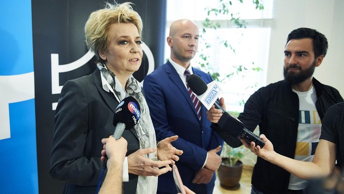 Prezydent Zdanowska tłumaczy, że Ogrodnik Miejski będzie koordynował wszystkie działania związane z zielenią w Łodzi - fot. Radosław Jóźwiak / UMŁ