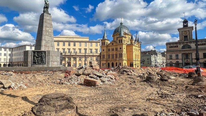 Remont placu Wolności - fot. Paweł Łacheta