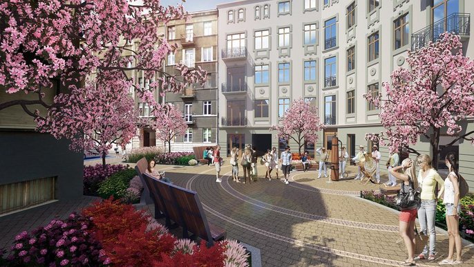 Woonerf Próchnika/Lipowa - mat. prasowe