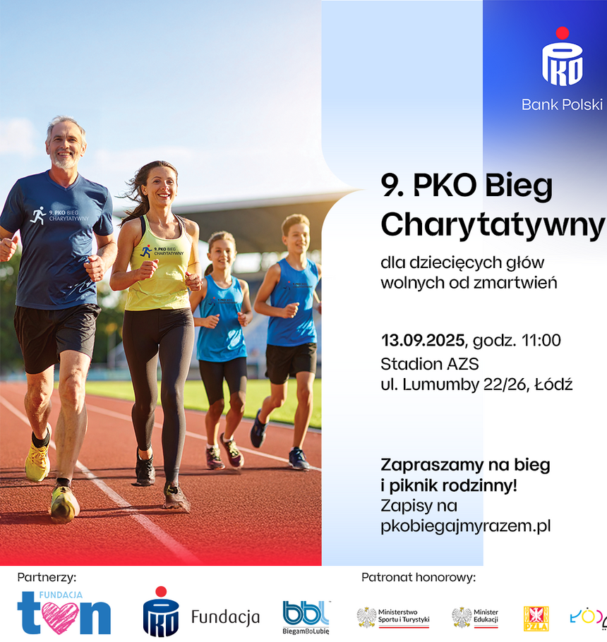 plakat promujący bieg