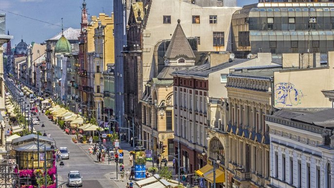 Widok na ulicę Piotrkowską - fot. ŁÓDŹ.PL