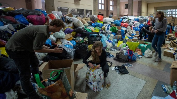 Zbiórka dla Ukrainy - fot. Łódź.pl