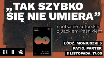  -  Okładka książki "Tak szybko się nie umiera" na ciemnym tle