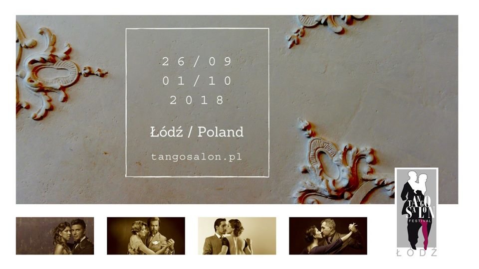 Grafika promująca wydarzenie: VIII Łódź Tango Salon Festival 2018, Łódź 26-30.09.2018 , mat. pras. Łódź Tango Salon Festival