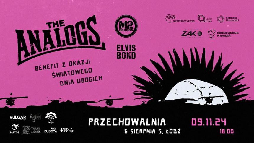 Koncert The Analogs z okazji Światowego Dnia Ubogich w Przechowalni