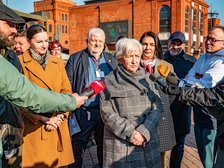 Wiceprezydent Małgorzata Moskwa - Wodnicka. Przemawia Dorota Ryl, Wojewoda Łódzki. Fot. P. Wacławiak, UMŁ