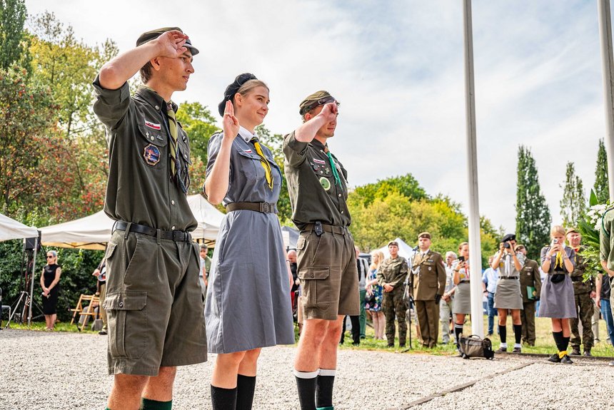 Łódzcy harcerze. Fot. P. Wacławiak, UMŁ. 