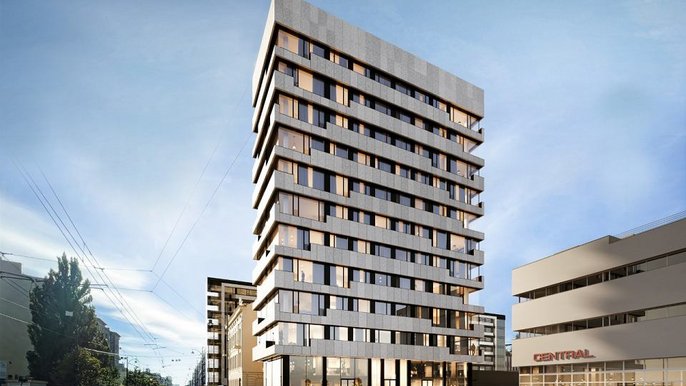 Apartamentowiec w "Centralu" - wizualizacja - mat. Reform Architekt