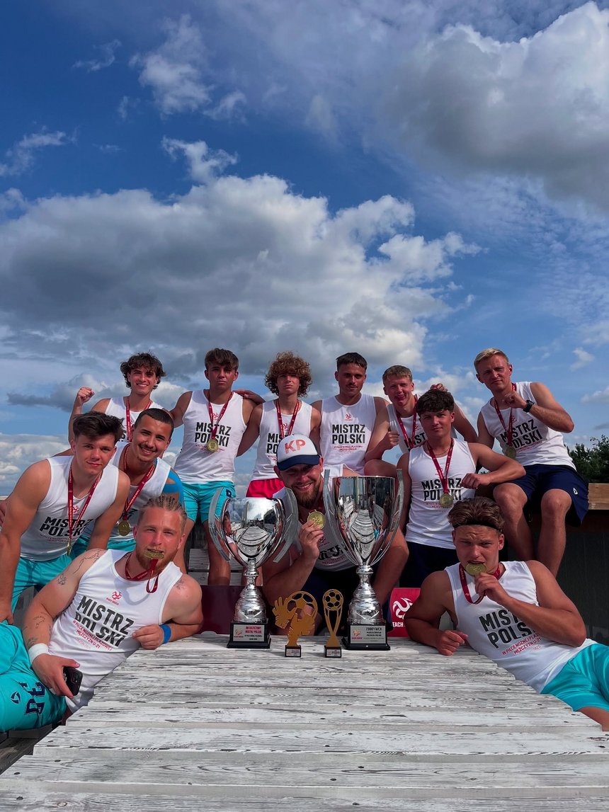 Drużyna KP ŁÓDŹ U21 po zdobyciu Mistrzostwa Polski