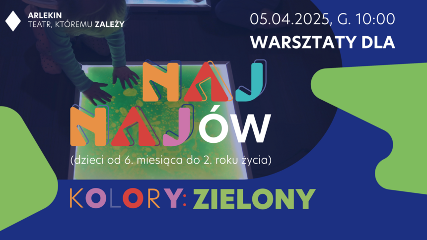 Warsztaty dla najnajów w Teatrze Lalek Arlekin - kolor zielony