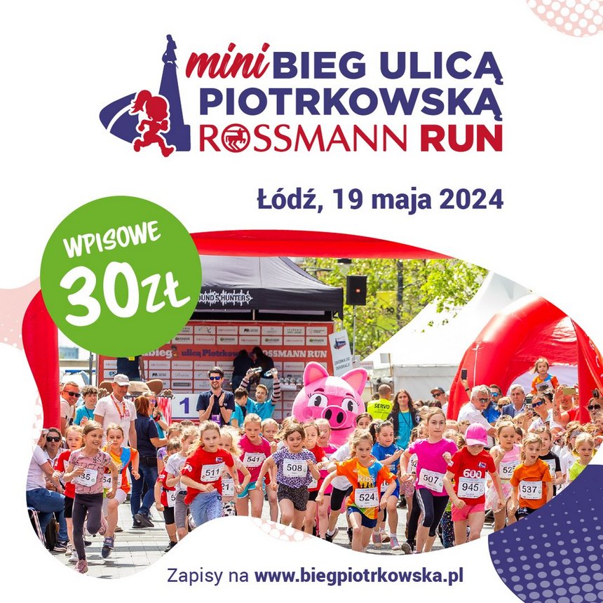 Mini Bieg Ulicą Piotrkowską Rossmann Run