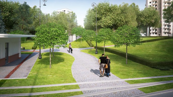 Park Staromiejski - wizualizacja 