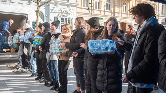 Centrum informacji dla uchodźców w pasażu Rubinsteina - fot. ŁÓDŹ.PL