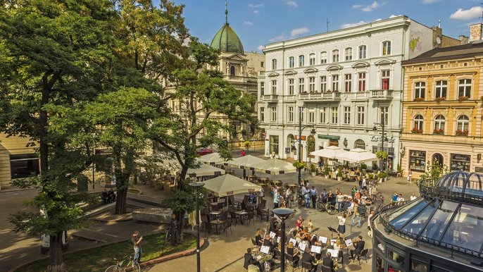 Koncert w pasażu Rubinsteina - Archiwum UMŁ