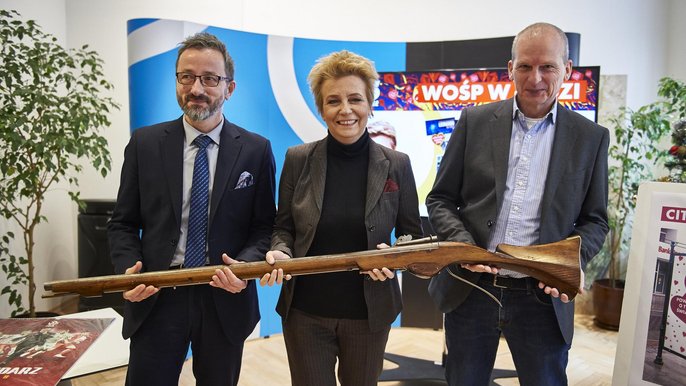 Na aukcję trafił muszkiet, który był rekwizytem w filmie "Potop" oraz "Ogniem i mieczem" - fot. Radosław Jóźwiak / UMŁ