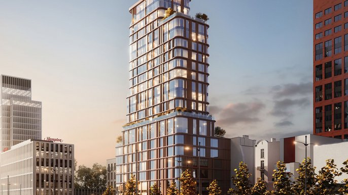 Golden Tower Piotrkowska - wiz. Design Lab Group