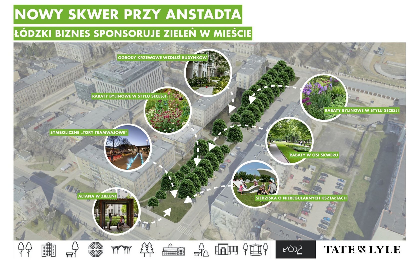 Skwer przy Anstadta, mat. LODZ.PL