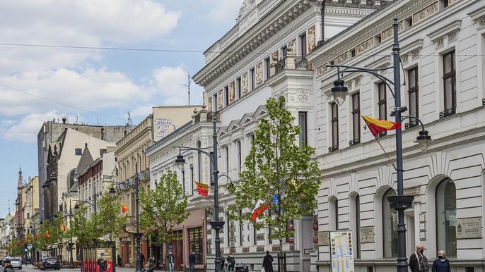 Urząd Miasta Łodzi przy ul. Piotrkowskiej 