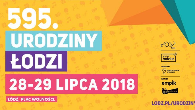Grafika promująca 595. Urodziny Łodzi - mat. pras.