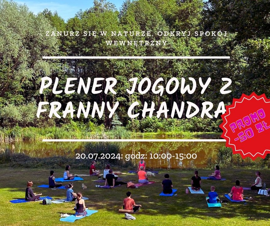Plener Jogowy z Franny Chandra – Zanurz się w Naturze, Odkryj Spokój Wewnętrzny! w Studio Jogi Kerala