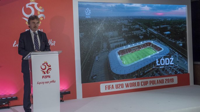 Prezes PZPN Zbigniew Boniek ogłosił, że w Łodzi rozegrane zostaną mecze Mistrzostw Świata FIFA U-20 Polska 2019 - fot. Stefan Brajter