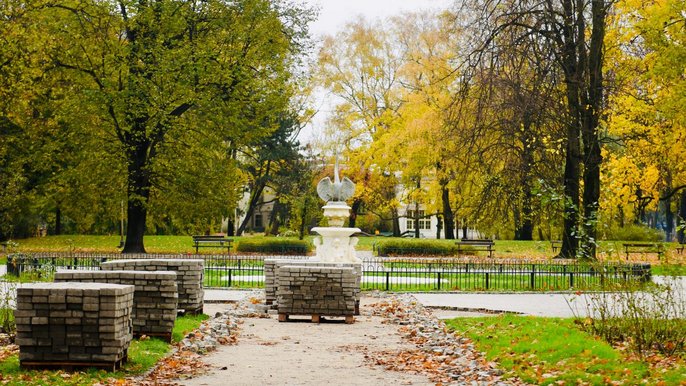 Park Moniuszki i park Sienkiewicza w przebudowie - fot. Paweł Łacheta / UMŁ