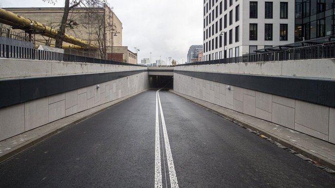 Nowe Centrum Łodzi - podziemna droga - fot. ŁÓDŹ.PL
