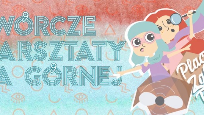 Grafika promująca wydarzenie: "Malarskie i dźwiękowe wybryki - Spontan Art // Narysuj dźwięk" - plenerowe warsztaty w Ośrodku Kultury Górna - mat. pras. Ośrodek Kultury Górna