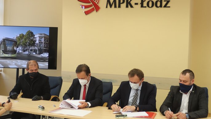 Volvo Polska i MPK - Łódź podpisały umowę na dostawę 17 elektrycznych autobusów - fot. MPK Łódź