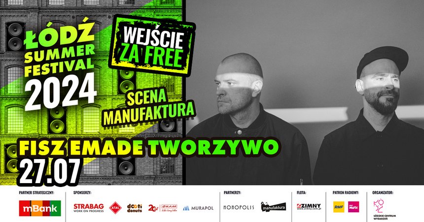 Summer Festival 2024: Fisz Emade Tworzywo - Scena Manufaktura