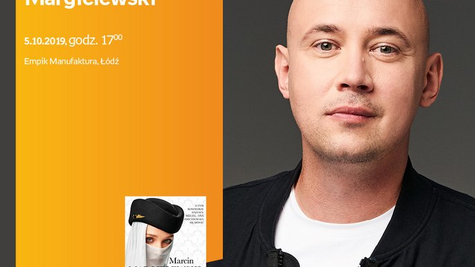 Grafika promująca wydarzenie: Marcin Margielewski | spotkanie autorskie w Empiku w Manufakturze - fot. mat. Empik.com