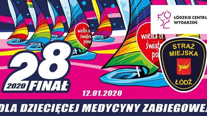 Grafika promująca wydarzenie: 28. Finał WOŚP | Wielka Szarża na Piotrkowskiej - fot. mat. WOŚP