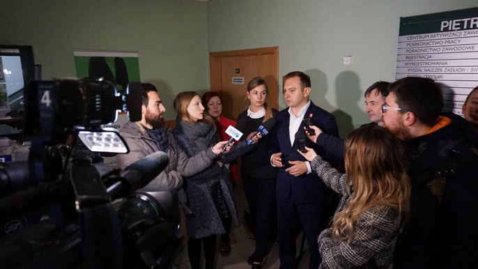 Konferencja prasowa wiceprezydent Tomasza Treli - fot. Monika Pawlak / UMŁ