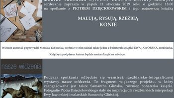 Grafika promująca wydarzenie: Spotkanie autorskie i wernisaż w Centrum Kultury Młodych -  fot. mat. CKM