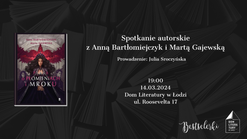 Spotkanie autorskie z Anną Bartłomiejczyk i Martą Gajewską w Domu Literatury
